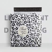 10 Piezas/set Bolsa De Sobre Con Estampado De Leopardo De Autoadhesivo Impermeable Y Espesada Para Envío Exprés Y Paquete De Envío Logístico
