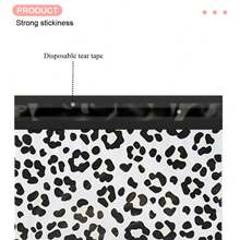 10 Piezas/set Bolsa De Sobre Con Estampado De Leopardo De Autoadhesivo Impermeable Y Espesada Para Envío Exprés Y Paquete De Envío Logístico