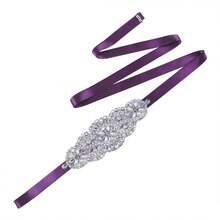 1pc Handmade Rhinestone Wedding Dress Belt, Bridal Crystal Waist Accessory, Perfect For Wedding And Evening Party - S76 - View 27