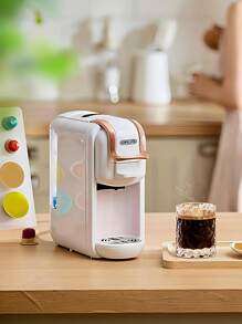 Cafelffe咖啡機4合1膠囊咖啡機,19巴全自動小型家用0.6l可拆卸水箱,兼容通用1450w咖啡膠囊 - 白色 - 查看 10