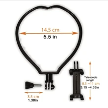 Upgrade Your Selfies With The Universal Phone Neck Holder - Perfect For GoPro, AKASO And Smartphones! - Black - View 2