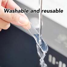 Cabinet Door Bumper, 10Pcs Self Adhesive Rubber Bumpers Stripes Glass Table Top Anti Slip Pads Cabinet Bumpers Clear For Sound Dampening Buffer Pads