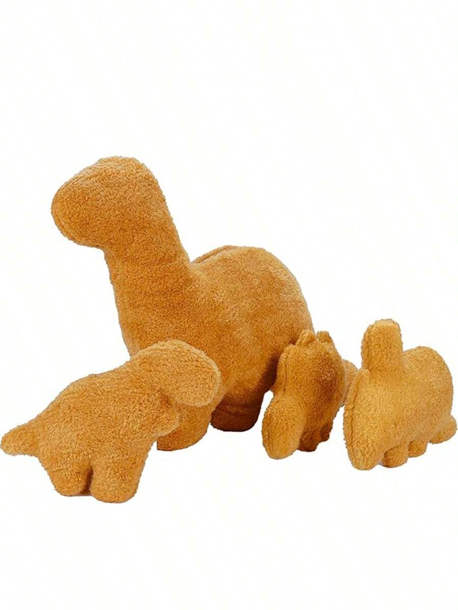 5pcs Dino Nugget Pillow-Small Chicken Nugget Pillow Plush Provide Kids With Comfortable Hugs, Creative Room Decor Gift For Boys And Girls At Holiday Parties - 款式1 - 查看 1