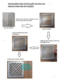 Tela Anti Inseto Alumínio Expandido Para Ralo, Portas e Janelas 15cmx100cm (Furos Internos 1mm X 2mm) - Cinza - Visão 5