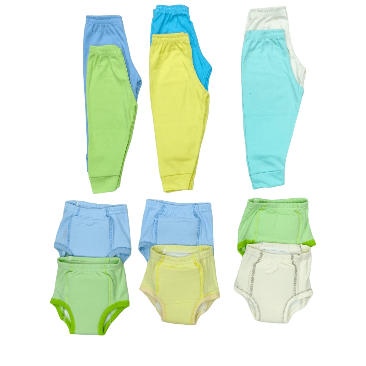 Sphincter Control And Nursery Set With 6 Pants And 6 Training Pants - 藍色 - 查看 1