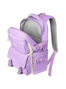 IFORU Juego 2 mochilas Mochilas Fashion para Mujer Conjunto de bolsa Mochila con 2 piezas Mochila multifuncional diferentes tamaños, iforu Estilo Coreano Juvenil Fashion Mujer Estudiante universitaria Mochila, Con Cierre Mochila Antirrobo, mochila para laptop mochila impermeable - Morado - Ver 8