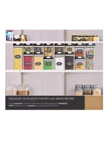 Airtight Food Storage Container - -Mcirco 7 Pcs  Pla - Black - View 7