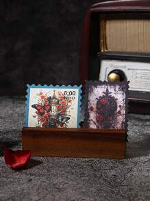 50 cái/gói Người Mỹ Gô-tích Vintage Phong cách Sổ lưu niệm Hình dán Đối với Trang trí DIY , Lễ hội Món quà , Cá nhân hóa Sổ lưu niệm Và Creative Thủ công - màu xanh lá - Xem 7