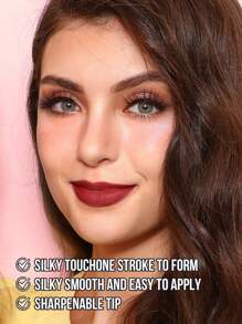 Misslyn 持久显色唇线笔，浓郁持久唇色，凝胶唇线笔，可削尖，顺滑易涂，打造自然妆效，可用卷笔刀削尖，高显色度，打造自然唇妆，持久顺滑超细，哑光唇线笔，不晕染，Y2K妆容，适合派对、海滩、旅行、度假、露营、户外活动，玫瑰色 - 04 - 查看 9