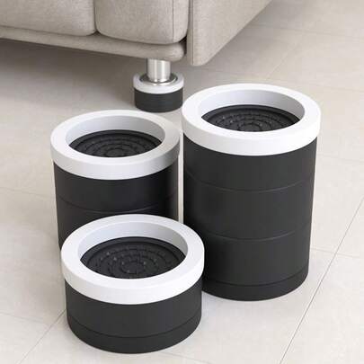 1Pc Heavy Duty Bed Chair Risers Feet Leg Lift Furniture Extra Raisers Non-Slip Pads For Table Couch Chair Cabinet Washing Machine
