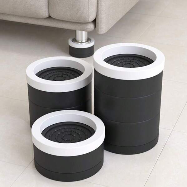 1Pc Heavy Duty Bed Chair Risers Feet Leg Lift Furniture Extra Raisers Non-Slip Pads For Table Couch Chair Cabinet Washing Machine