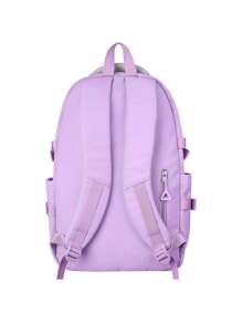 IFORU Juego 2 mochilas Mochilas Fashion para Mujer Conjunto de bolsa Mochila con 2 piezas Mochila multifuncional diferentes tamaños, iforu Estilo Coreano Juvenil Fashion Mujer Estudiante universitaria Mochila, Con Cierre Mochila Antirrobo, mochila para laptop mochila impermeable - Morado - Ver 10