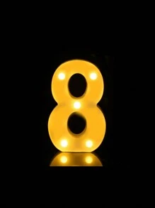 Light Up Number Light Sign 0-9 Digits Lights Sign For Night Light Standing For Home Party Bar Wedding Festival Birthday Decorations Xmas Gifts Decoration - Warm White Light - View 10