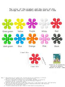 3D旋转梅花积木 - 儿童趣味雪花插片拼图 - 幼儿园启蒙早教玩具 - 培养无限想象力和思考能力 - 亲子互动智力生日礼物 - 儿童节/万圣节/圣诞节礼物房间装饰彩色积木彩色积木，儿童玩具，儿童卧室收纳，儿童礼物儿童空间，儿童圣诞礼物，儿童积木，儿童玩具，积木，拼图 - 彩色 - 查看 12