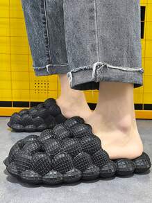 荔枝洞男鞋休閒拖鞋混搭顏色、鬆垮彈性圓頭女人EVA腳夫婦拖鞋，歐美風格