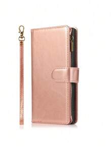 1 Miếng Flip Loại vỏ Ví Với Thẻ Máy đánh bạc Và Dây đeo tay Đối với Chống giọt bắn Sự bảo vệ , Tương thích với Thiên hà - Đỏ - Xem 2