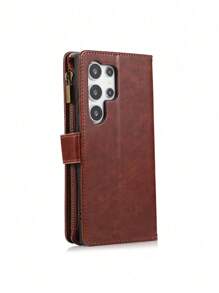 1 Miếng Flip Loại vỏ Ví Với Thẻ Máy đánh bạc Và Dây đeo tay Đối với Chống giọt bắn Sự bảo vệ , Tương thích với Thiên hà - Đỏ - Xem 3