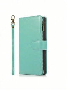 1 Miếng Flip Loại vỏ Ví Với Thẻ Máy đánh bạc Và Dây đeo tay Đối với Chống giọt bắn Sự bảo vệ , Tương thích với Thiên hà - Đỏ - Xem 4