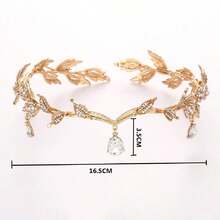 Boho Mode Modell Accessoires goldene Krone Haarband Prinzessin Haarschmuck für Mädchen mit Strass Tiara, Tiara Krone, Hochzeit, Brautjungfern Geschenke, Partylooks