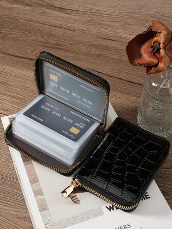 SOUTHLAND&KANGAROO 多功能零钱包字母图形卡夹多卡位卡片整理器用于存储信用卡学校用品学校宿舍女士钱包钱包小钱包