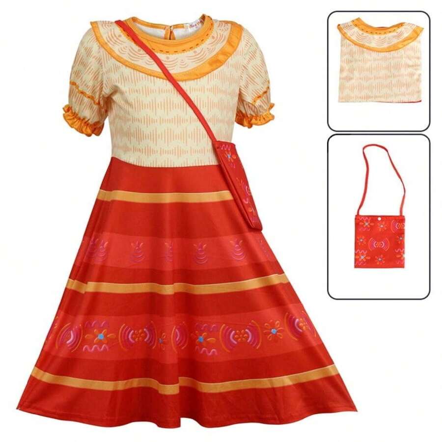 Disfraz De La Película Del Anime Madrigal Para Niño, Vestidos De Princesa, Co BANYUO - Naranja - Ver 1
