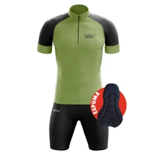 Cycling Jersey Sets - 軍綠色 - 查看 1