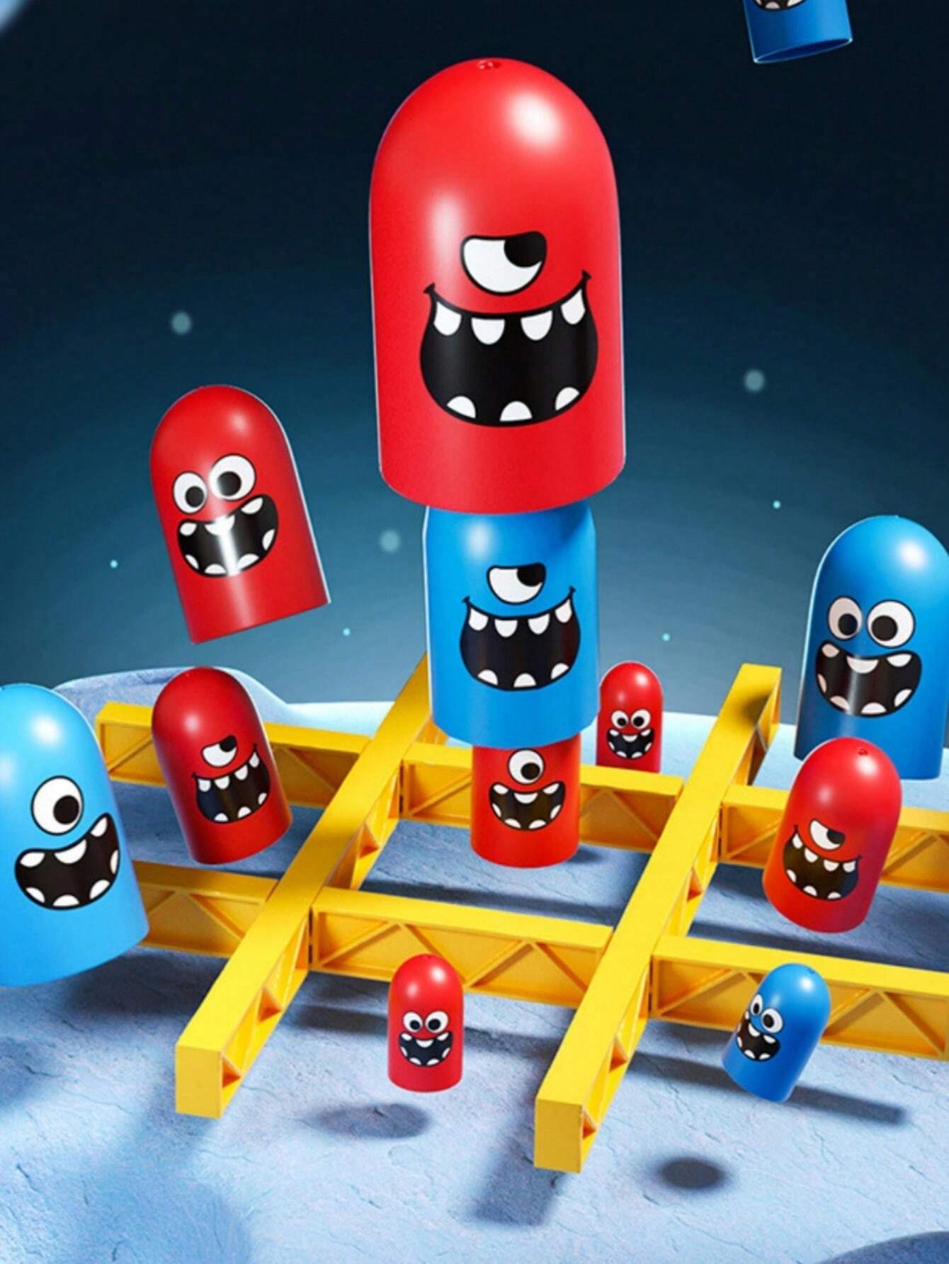 BLOOOK Tic Tac Toe Elektronisches Spiel – 3-in-1 Mit Memory & Quick Push, Tragbare Konsole, Gelb