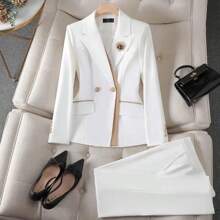 Saco Formal Para Dama - Blanco - Ver 1