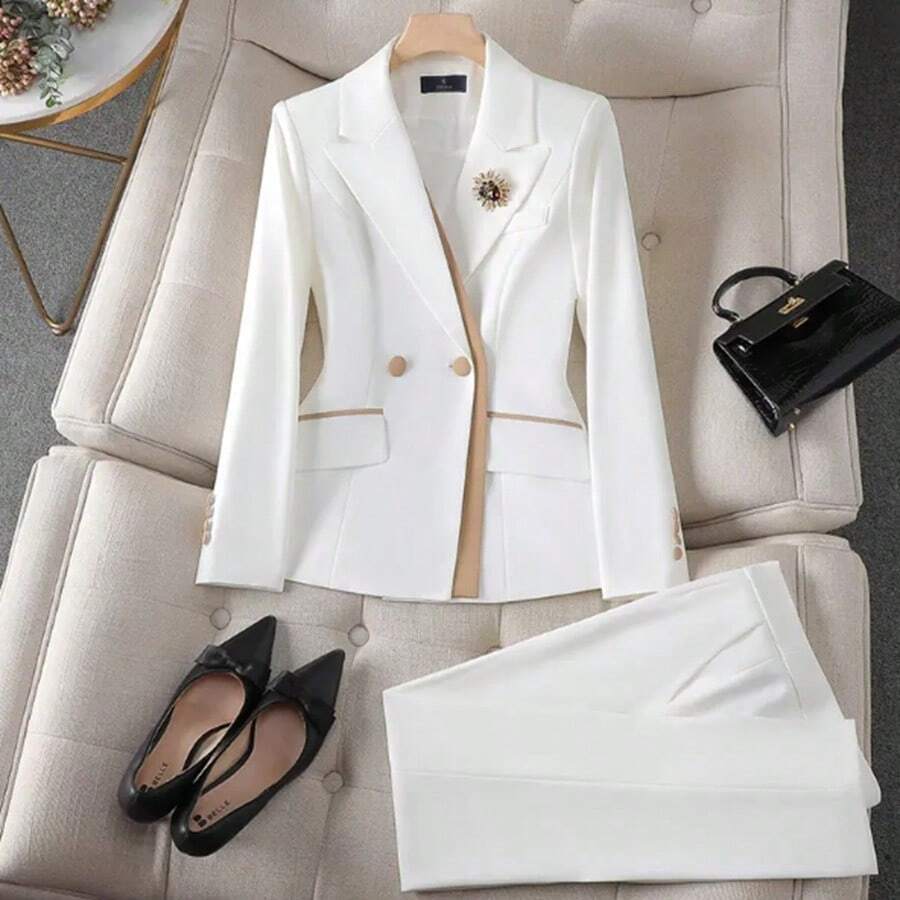 Saco Formal Para Dama - Blanco - Ver 1