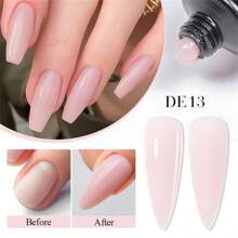 20ML Poly Nail Extension Gel Nude Pink Clear White Semi Permanent UV Hard Gel Nails Finger Prolong Gel Nail Polish - PinkNude - View 2
