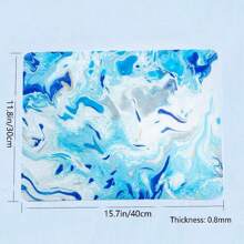 4pcs Phong cách Bohemian 12x16 Inch Hình hộp chữ nhật Acrylic , Thích hợp Đối với Ăn uống Bàn , Phòng bếp , Quán bar , Cà phê Bàn , Mùa Xuân & Lễ cưới Các bữa tiệc - Màu xanh nhạt - Xem 2