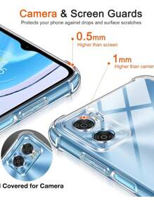 Funda Para Moto G84 5g Protector Transparente Rudo + Mica - transparente - Ver 3