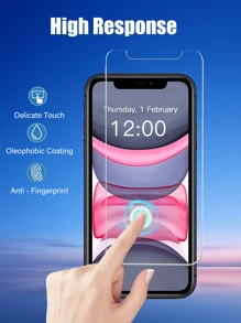 5pcs High Definition Tempered Glass Screen Protector, 1:1 HD Display Reproduction, Scratch-Resistant, Shatter-Proof, Durable, Compatible With Apple IPhone X/XR/11/12/13/14/15/16/16 Plus/16 Pro/16 Pro Max Series
