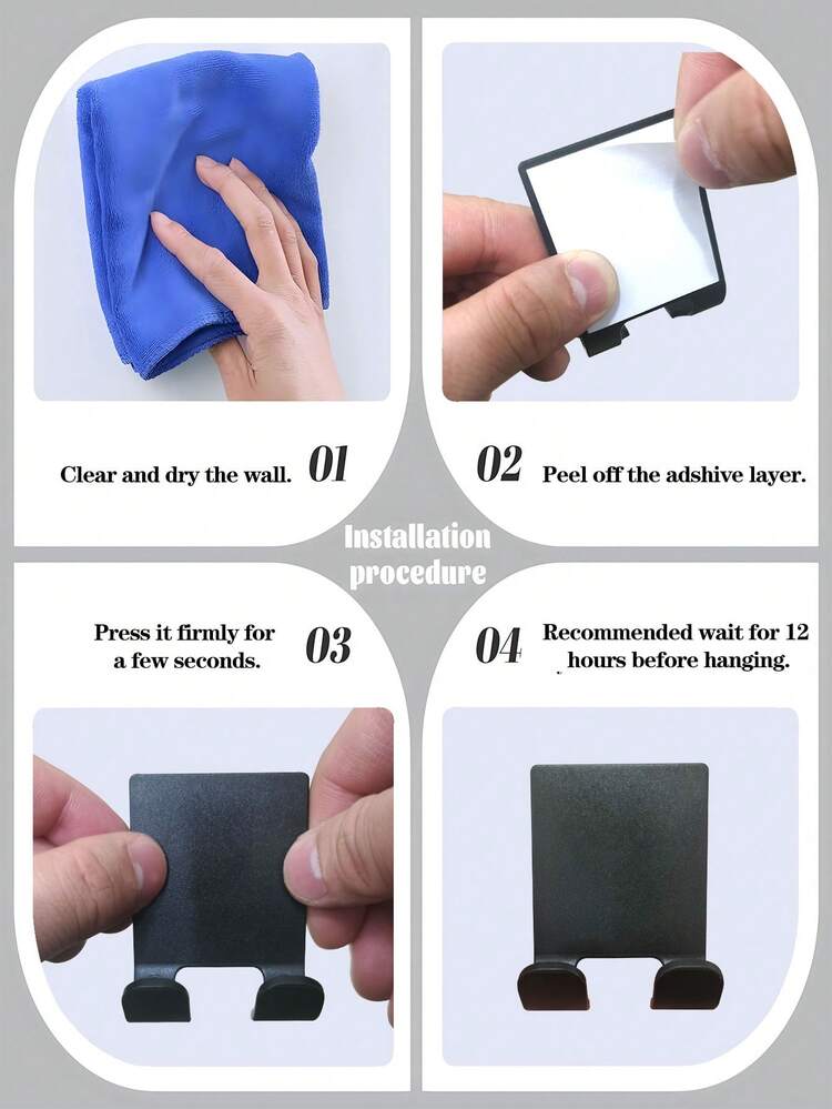 8 Ganci Adesivi A Forma Di Cuore – In Acciaio Inox, 4x4 Cm, 8 Colori, Senza Fori, Per Bagno, Camera E Cucina