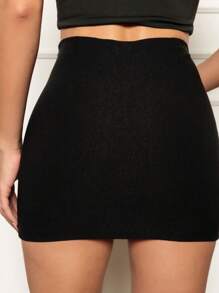 Women Shorts - 黑色 - 查看 8