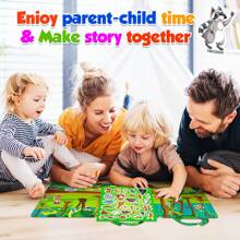 适合 2-4 岁幼儿的可重复使用贴纸书，雨林主题蓬松贴纸旅行玩具，适合儿童学龄前学习活动忙碌书，可重复粘贴的果冻贴纸玩具，适合儿童女孩男孩，贴纸书，忙碌书，可重复使用贴纸书 - 查看 7