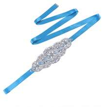 1pc Handmade Rhinestone Wedding Dress Belt, Bridal Crystal Waist Accessory, Perfect For Wedding And Evening Party - S76 - View 9