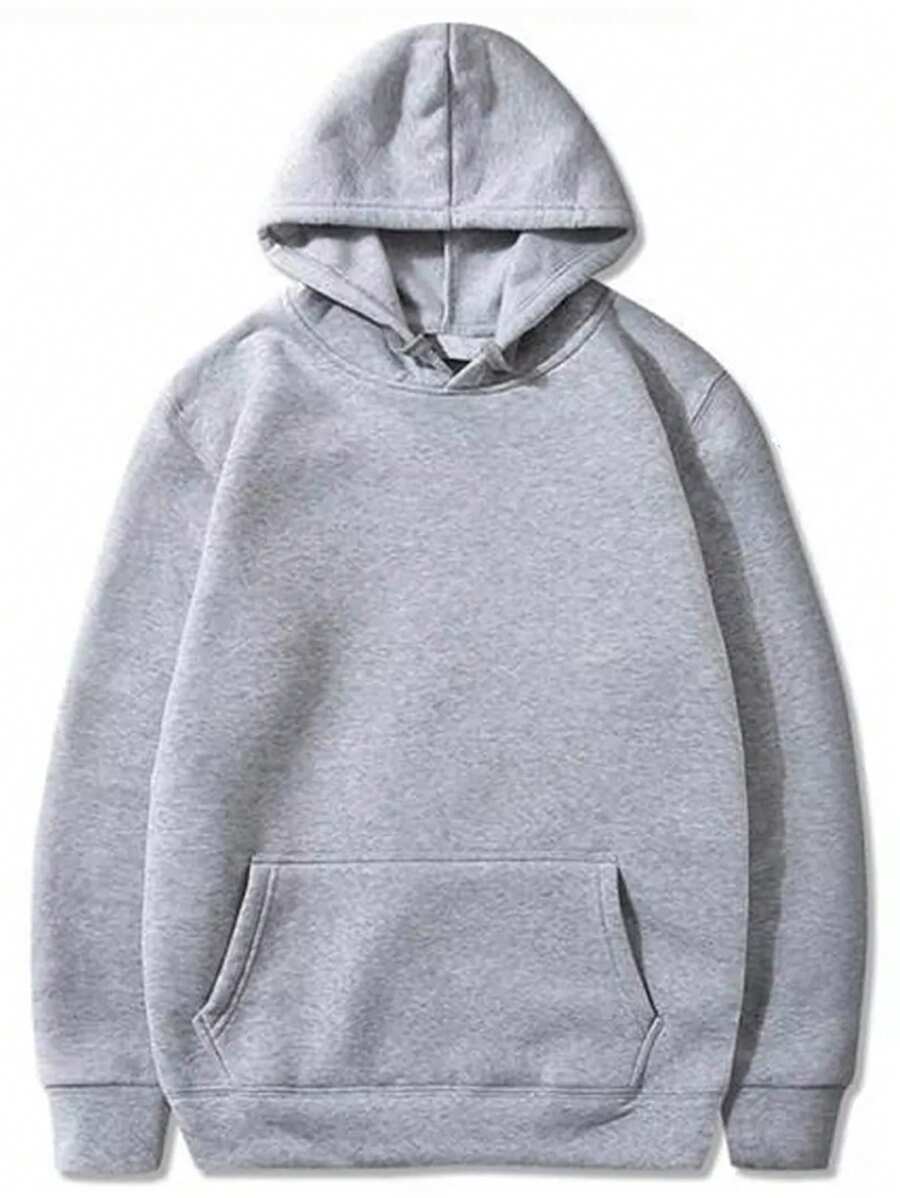 Men Hoodies - Màu Xám nhạt - Xem 1