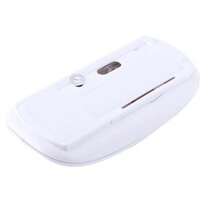 Wireless Mouse, 2.4GHz Mouse Form Fitting Ergonomic Curved Cordless USB Optical Gaming Mouse With Nano Receiver Computer Mouse - White - View 4