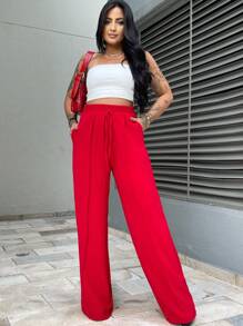 Women Pants - Đỏ - Xem 2