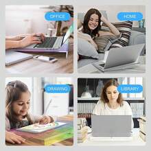 Laptop Stand,366 RGB Backlit,Acrylic Computer Stand Suitable For 17" And Below - White - View 6