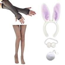 D EXCEED 5PCS Easter Women's Dress Up Ball Rabbit Ears Headband Nightclub Headwear Halloween Dress Up Headwear Holiday Gift Suitable For Various Festival Role Playing Parties Prom - Multicolor - View 5