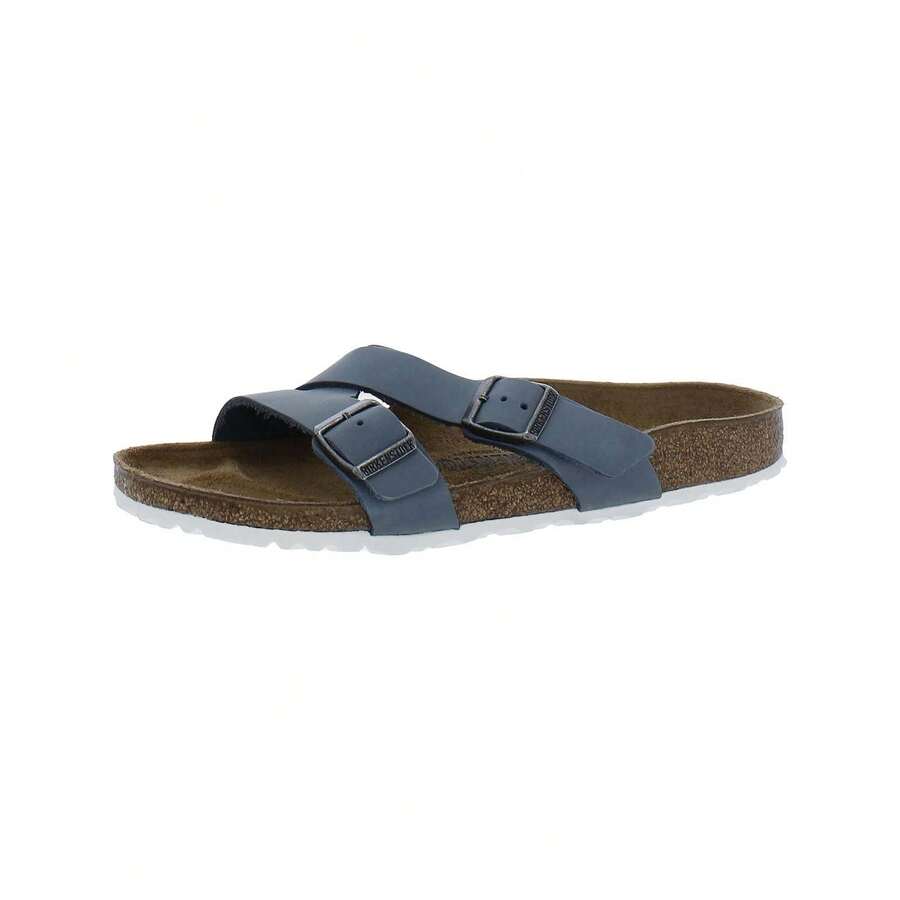 Birkenstock Yao Balance Womens Nubuck Strappy Slide Sandals - Where - View 1