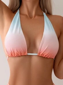 Bộ bikini rời họa tiết gradient đi biển mùa hè - Nhiều màu - Xem 4
