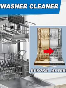 Dishwasher Cleaner To Clean Grease, Dirt, Deodorize And Protect Utensils In The Kitchen - White - View 3