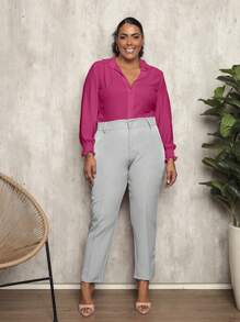 Women Pants - Grey - View 1