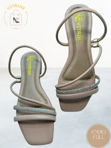 Women Flat Sandals - 米色 - 查看 2