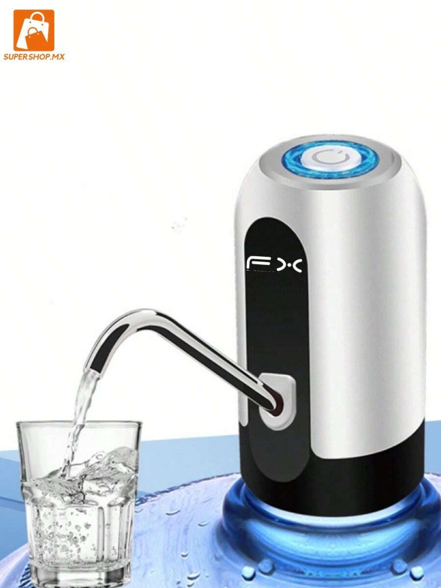 Dispensador De Agua Electronico Recargable, Bomba de Agua Recargable agua-304 - Negro - Ver 1