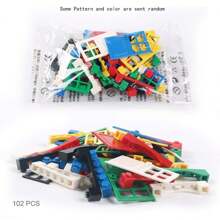 102pcs Door Window Brick Bulk DIY House Building Blocks Bricks Toys City Architect For Children Educational Room Decoration, Transformer, Door Toy, Slide Puzzles, Mini Blocks - Multicolor - View 2