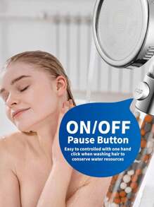 Filtered Shower Head For Hard Water With Stop, High Pressure 4-Mode Shower Heads Built-In Power Spray To Clean Corner, Tub & Pets, Water Softener Handheld Shower To Remove Chlorine & Fluoride